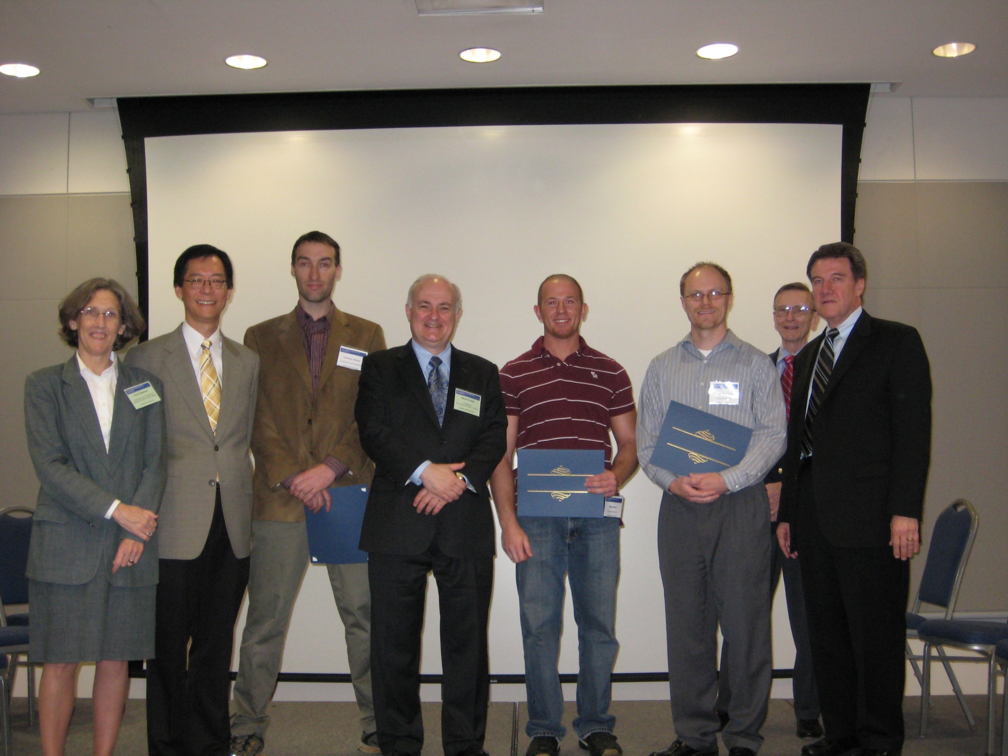 2008 rd winners: carol, dean timothy, tong, christian salmon, president knapp, mike, wakid, darren broemmer, randy graves ,